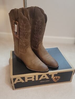 Ariat Two-Tone Brown Western Riding Boots